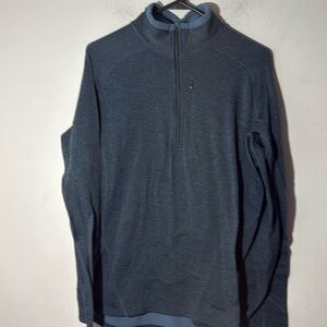Patagonia Capliene 4 Zip-Neck Polartec Pullover Blue Base Layer-large
